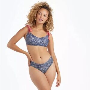 Summersalt The Tie Marina Floral Bikini Top